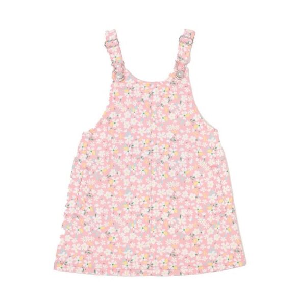 Baby Girl Jumper Twill Dresses & 1 Ruffle Shortall 3-Pack Size 12M - Picture 4 of 7